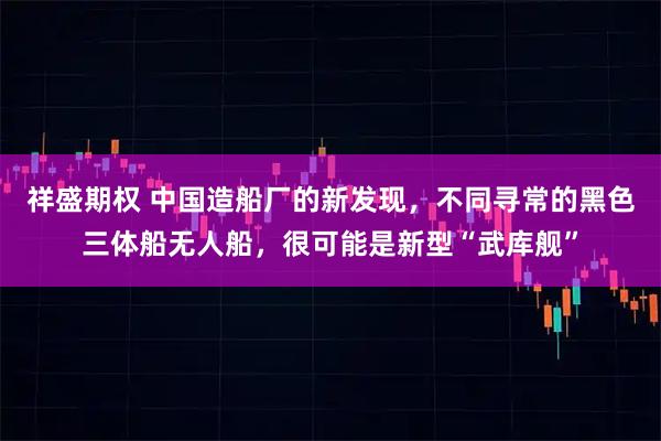 祥盛期权 中国造船厂的新发现，不同寻常的黑色三体船无人船，很可能是新型“武库舰”